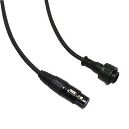 Cable DMX DMX512 XLR-IP65 3pin mascle a XLR 3pin femella 2m