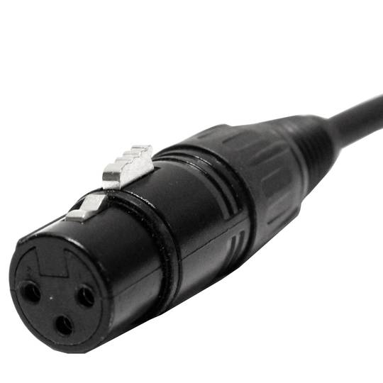 Cable DMX DMX512 XLR-IP65 3pin macho a XLR 3pin hembra 2m