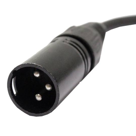 Cable DMX DMX512 XLR 3pin macho a XLR-IP65 3pin hembra 2m