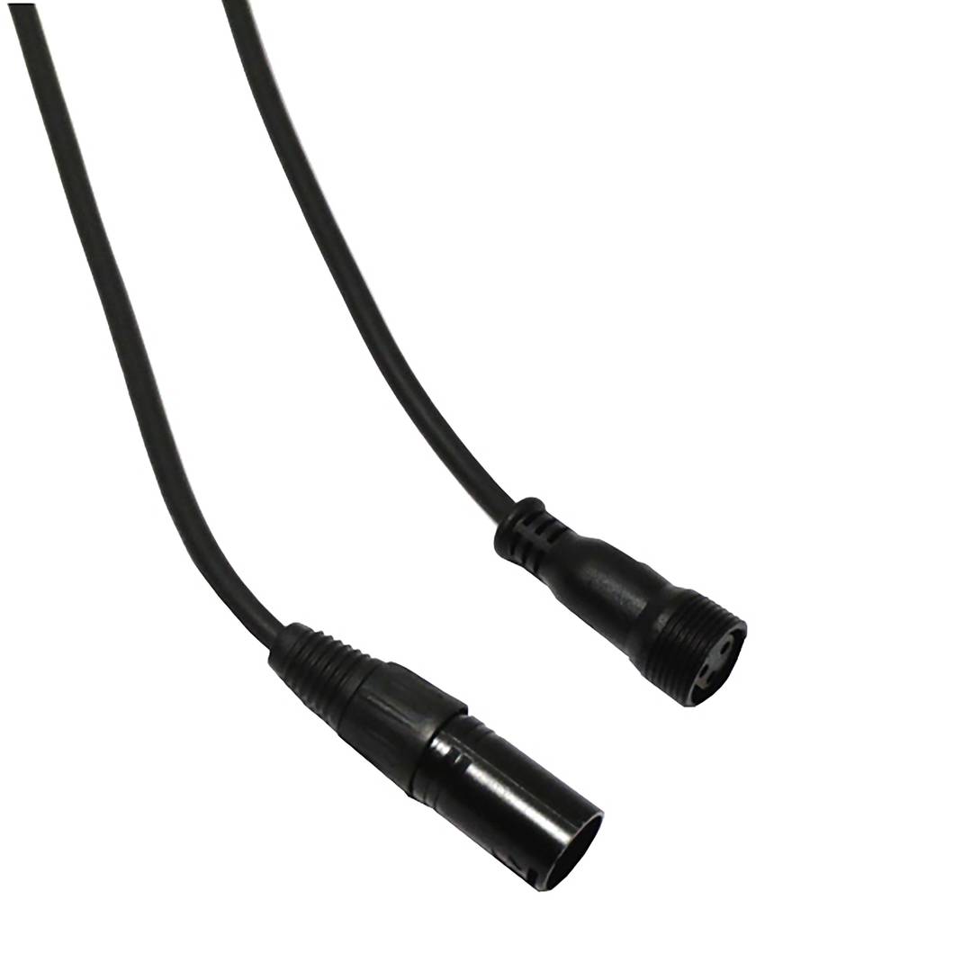 Cable DMX DMX512 XLR 3pin mascle a XLR-IP65 3pin femella 3m