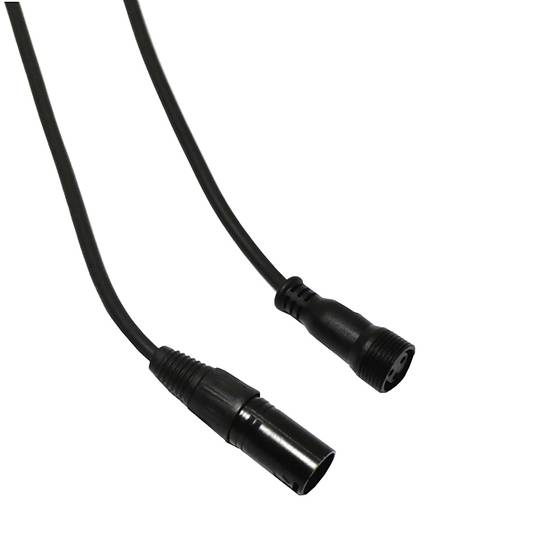 Cable DMX DMX512 XLR 3pin mascle a XLR-IP65 3pin femella 3m
