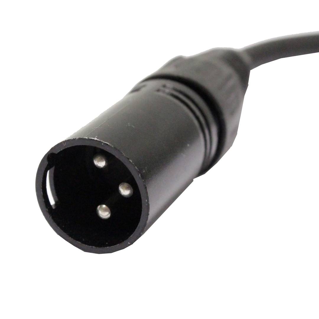 Cable DMX DMX512 XLR 3pin mascle a XLR-IP65 3pin femella 3m