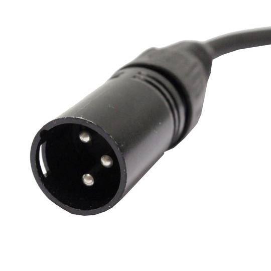 Cable DMX DMX512 XLR 3pin mascle a XLR-IP65 3pin femella 3m