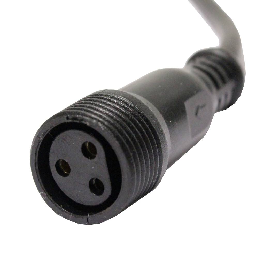 Cable DMX DMX512 XLR 3pin mascle a XLR-IP65 3pin femella 3m