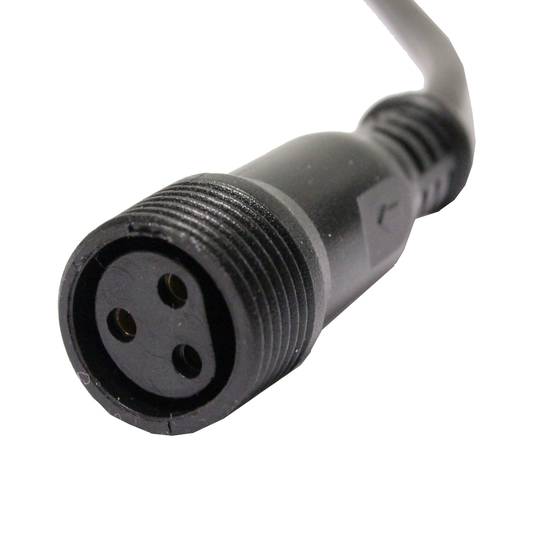 Cable DMX DMX512 XLR 3pin mascle a XLR-IP65 3pin femella 3m