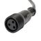 Cable DMX DMX512 XLR 3pin mascle a XLR-IP65 3pin femella 3m