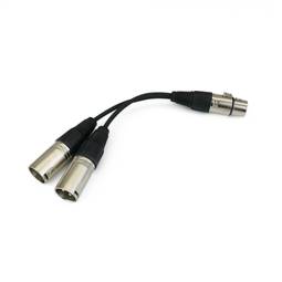 Cannon XLR female naar 2 XLR male 3 pins audio duplicator