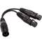 Audio Cannon XLR Male naar 2 XLR Female 5-pins Audio Duplicator