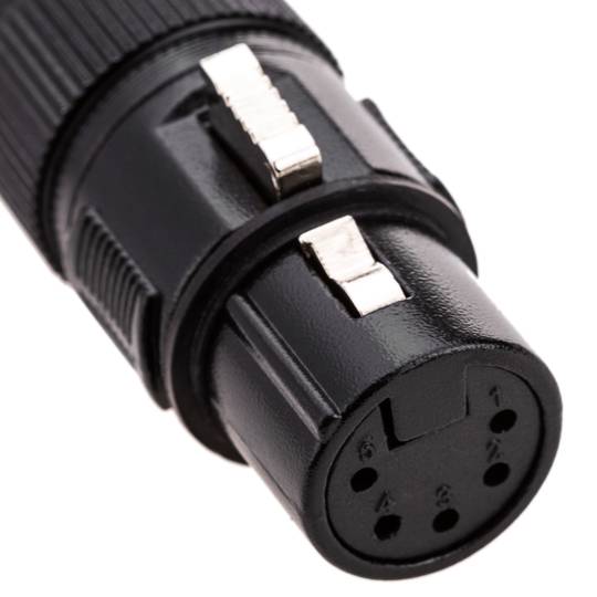 Audio Cannon XLR Male naar 2 XLR Female 5-pins Audio Duplicator