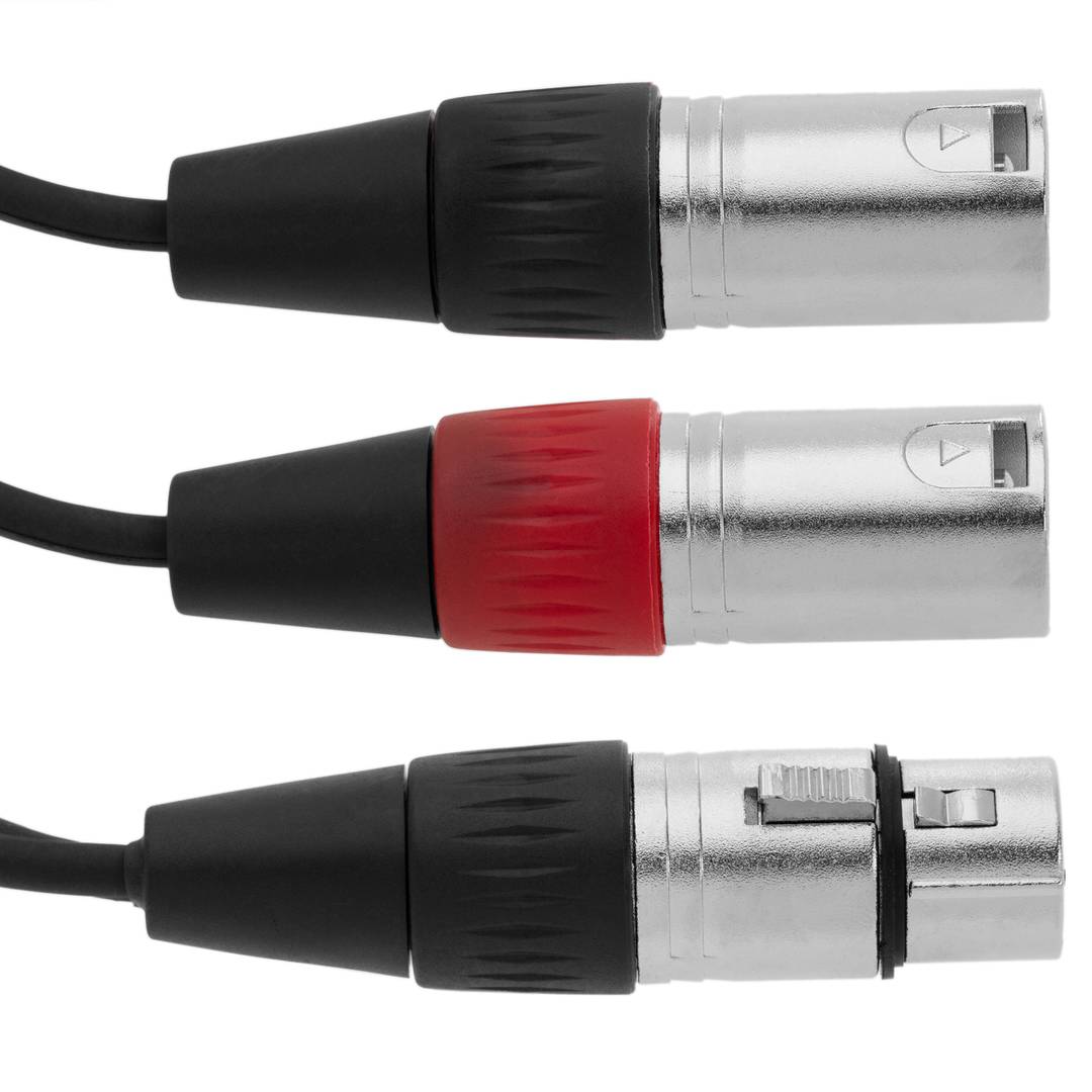Cannon XLR female naar 2 XLR male 5-pins audio duplicator
