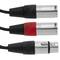 Cannon XLR female naar 2 XLR male 5-pins audio duplicator