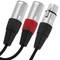 Cannon XLR female naar 2 XLR male 5-pins audio duplicator