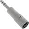 Adaptador d'àudio XLR de 3 pins mascle a TRS jack 6.3mm mascle