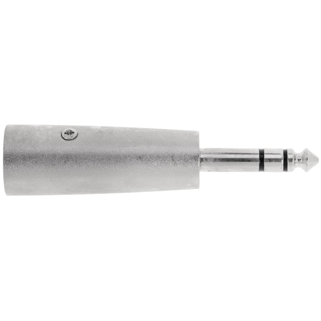 Adaptador d'àudio XLR de 3 pins mascle a TRS jack 6.3mm mascle