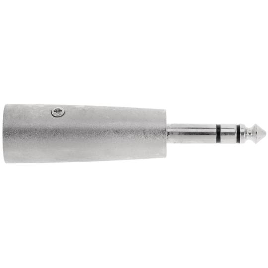 Adaptador d'àudio XLR de 3 pins mascle a TRS jack 6.3mm mascle
