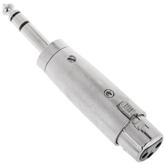 Adaptador d'àudio XLR de 3 pins mascle a jack 6.3mm mascle