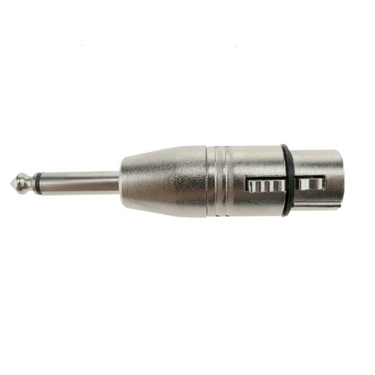 Adaptador de Áudio XLR de 3 pinos fêmea de 6,3 milímetros jack masculino