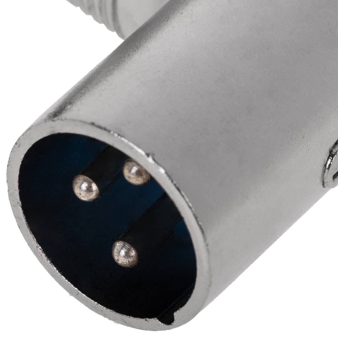 XLR3 3pin noyau métallique inclinée