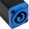 Acoblador femella a femella compatible amb PowerCON de 3 pin 250V i 20A tipus A de color blau