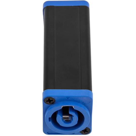 Acoblador femella a femella compatible amb PowerCON de 3 pin 250V i 20A tipus A de color blau