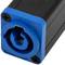 Acoblador femella a femella compatible amb PowerCON de 3 pin 250V i 20A tipus A de color blau