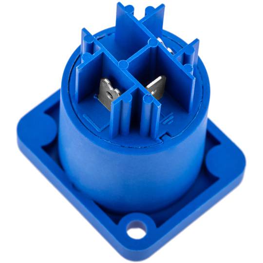 PowerCON-compatibele 3-pins type A-stekker, blauwe kleur, 250V 20A PowerCON vrouwelijke stekker