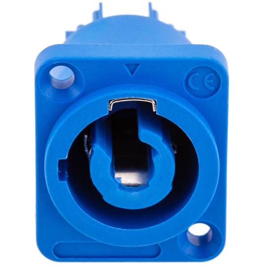 PowerCON-compatibele 3-pins type A-stekker, blauwe kleur, 250V 20A PowerCON vrouwelijke stekker