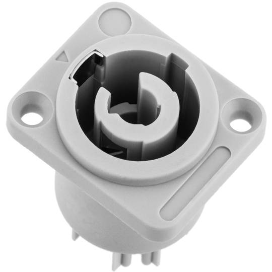 Connecteur 3 broches compatible PowerCON type B, gris, prise compatible PowerCON 250V, 20A
