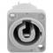 Connecteur 3 broches compatible PowerCON type B, gris, prise compatible PowerCON 250V, 20A