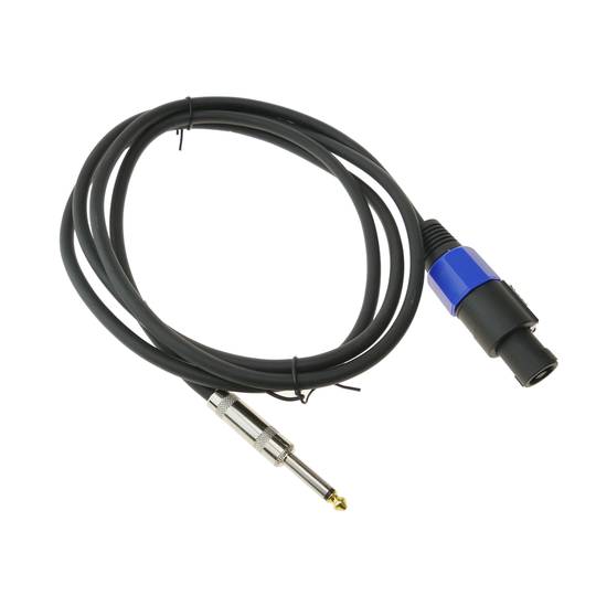 NL2 Speakon Lautsprecherkabel mit 6,3 mm Klinke 2x1.5mm 2m 15GA