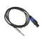 NL2 Speakon Lautsprecherkabel mit 6,3 mm Klinke 2x1.5mm 2m 15GA