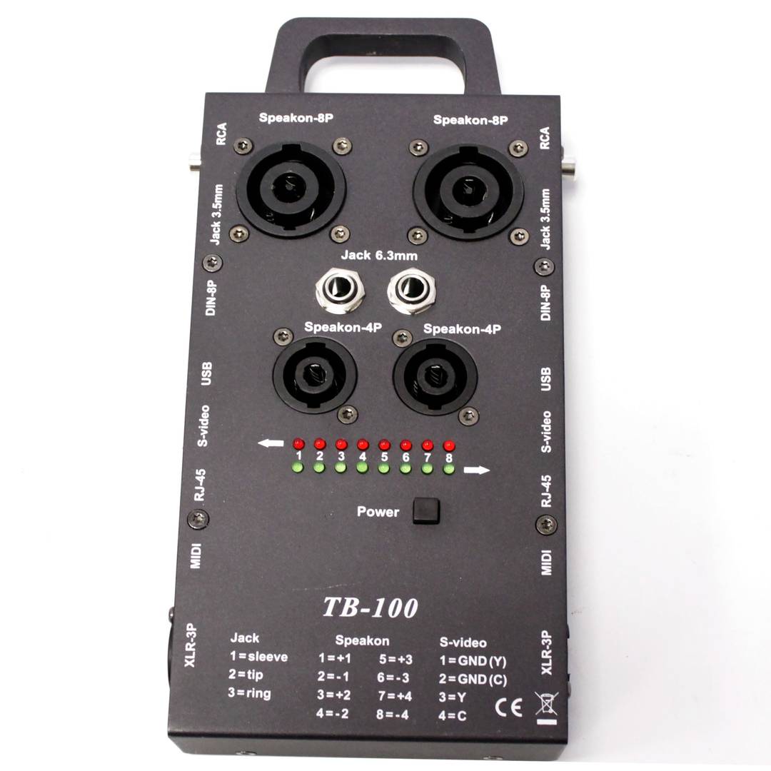 Checker RCA cable speakon RJ45 USB MIDI DIN jack XLR3