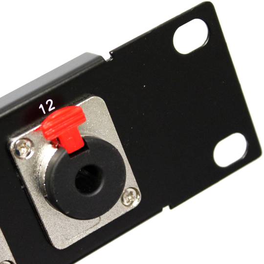Patch panel rack19 12-port jack6.3mm-female 1U
