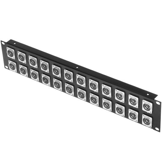 Patchpanel rack19 24-Port BNC-Buchse 2HE