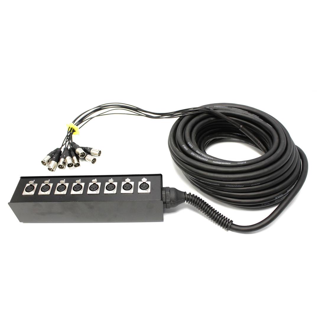 DMX DMX512 8-kanaals XLR3 kabelverlengkast 40m