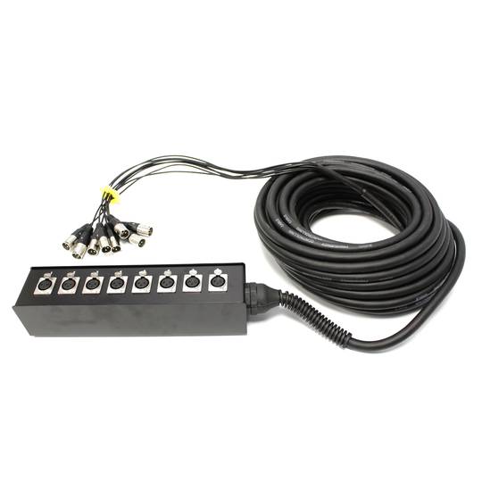 DMX DMX512 8-kanaals XLR3 kabelverlengkast 40m