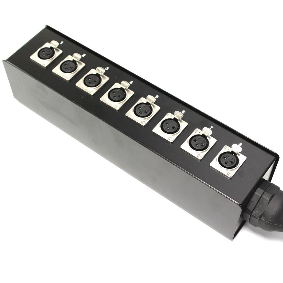 DMX DMX512 8-kanaals XLR3 kabelverlengkast 40m