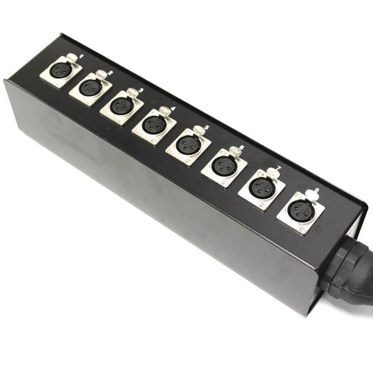 DMX DMX512 8-kanaals XLR3 kabelverlengkast 40m