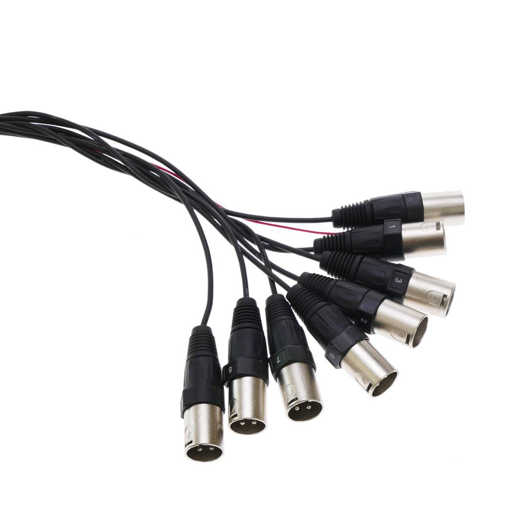 Bobina d'extensió de cable DMX DMX512 de 8 canals XLR3 15m