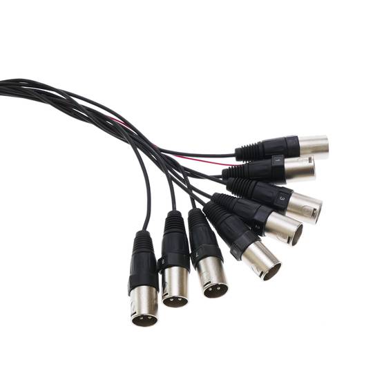 Bobina d'extensió de cable DMX DMX512 de 8 canals XLR3 15m