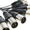 Bobina d'extensió de cable DMX DMX512 de 8 canals XLR3 15m