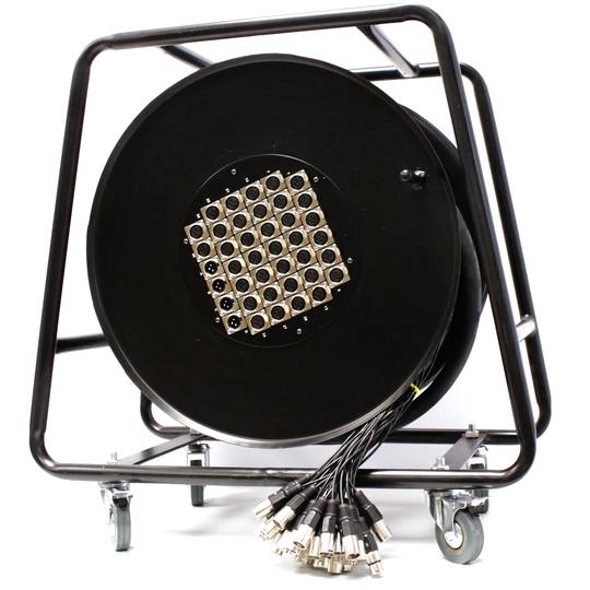 Bobina de extensión cable DMX DMX512 40 canales XLR3 50m