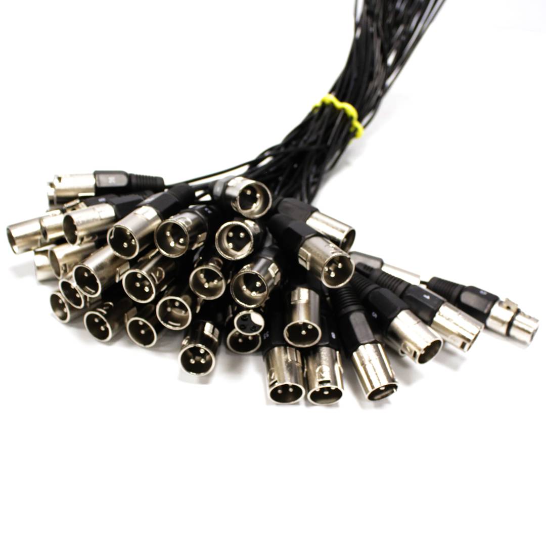 Bobina de extensión cable DMX DMX512 40 canales XLR3 50m