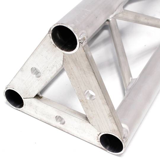 Brider triangulaire en aluminium argenté triple connexion 150mm T3