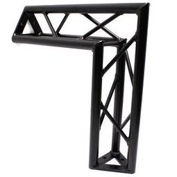 Trójkątny kratownica aluminiowa 150 mm czarny aluminiowy 90 stopni typ-1