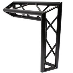 Czarna aluminiowa kratownica trójkątna 150 mm, kąt 90 stopni, typ 3