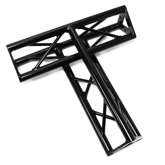 Truss triangular d'alumini negre 150mm triple connexió T1