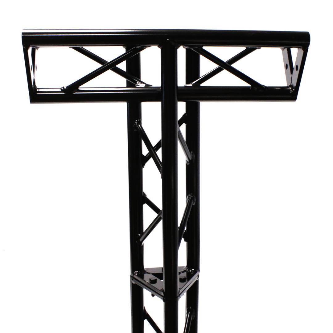 Truss triangular d'alumini negre 150mm triple connexió T1
