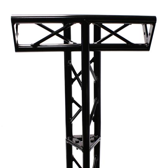 Truss triangular d'alumini negre 150mm triple connexió T1