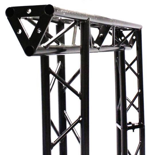 Truss triangular d'alumini negre 150mm triple connexió T1